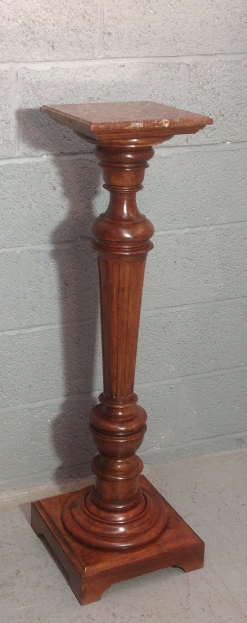 french walnut pedestal stand