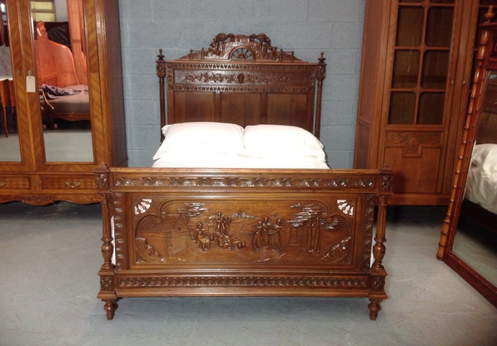 french oak breton bed