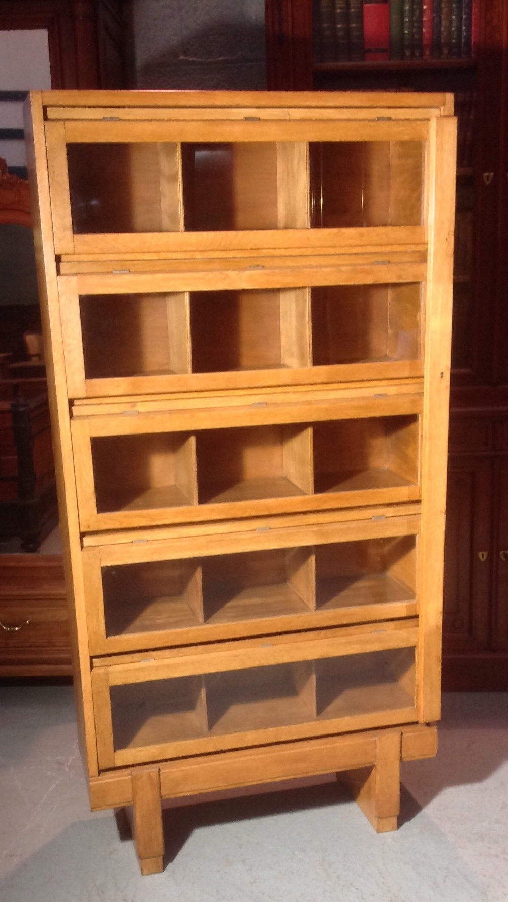 vintage oak bookcase