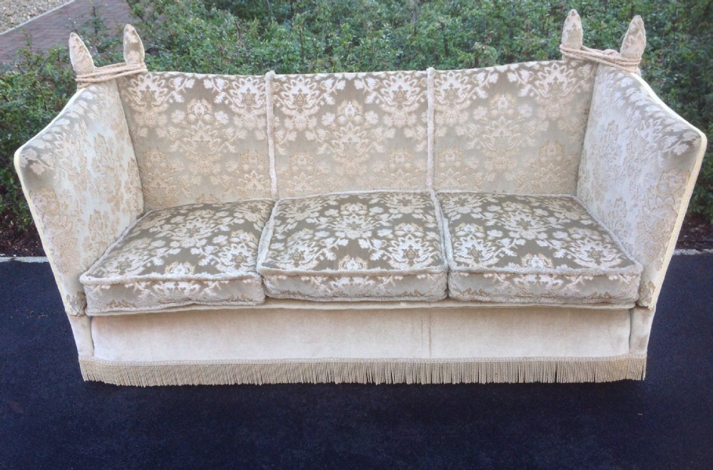 vintage knole sofa in original fabric