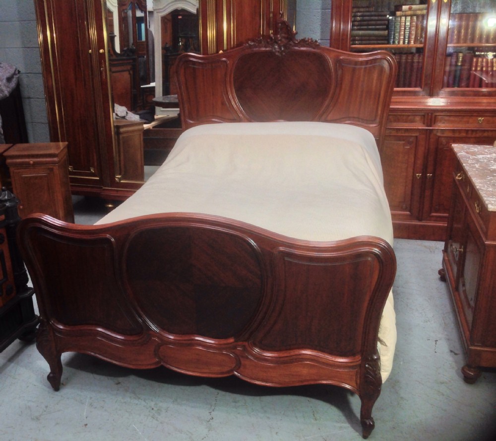 french mahogany carved bed