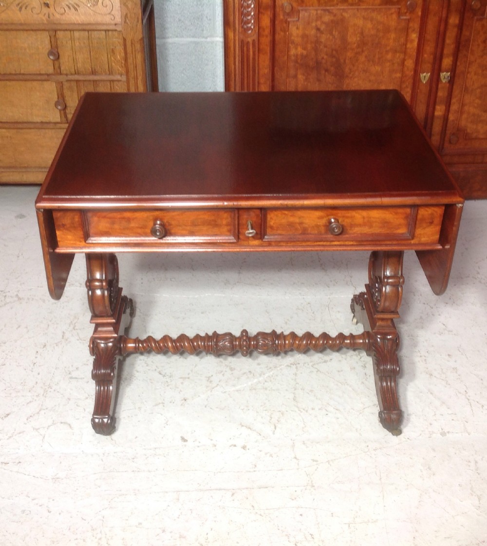 french mahogany sofa table