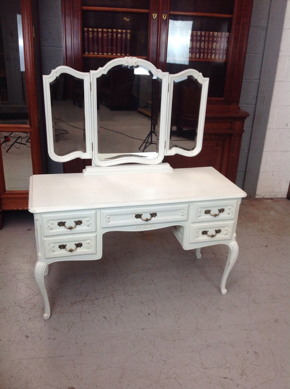 painted french dressing table