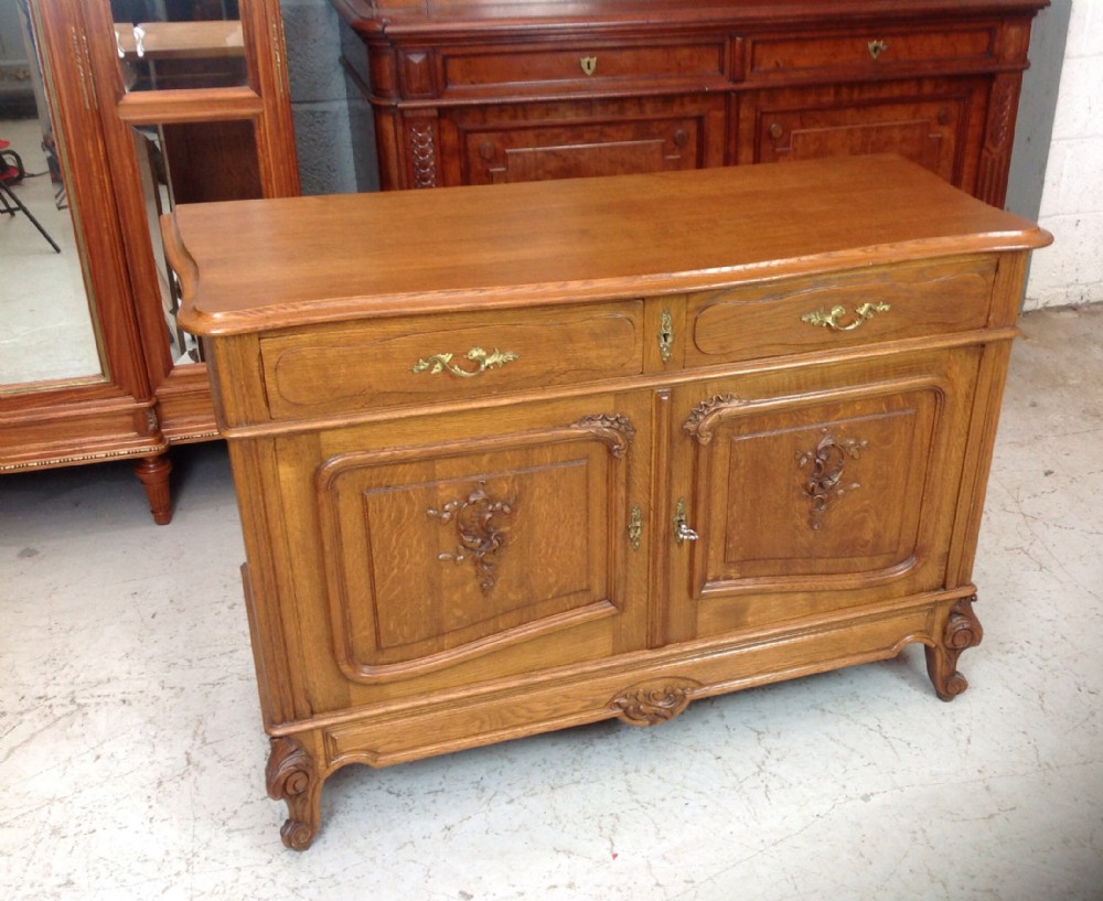 carved oak french cupboard
