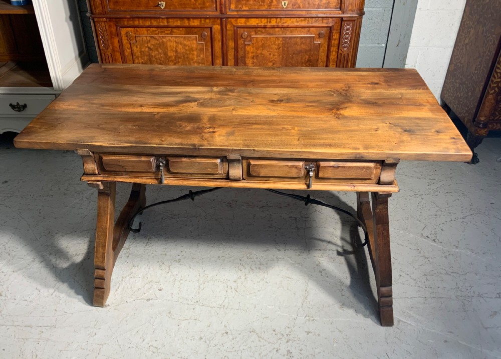 spanish style walnut desk