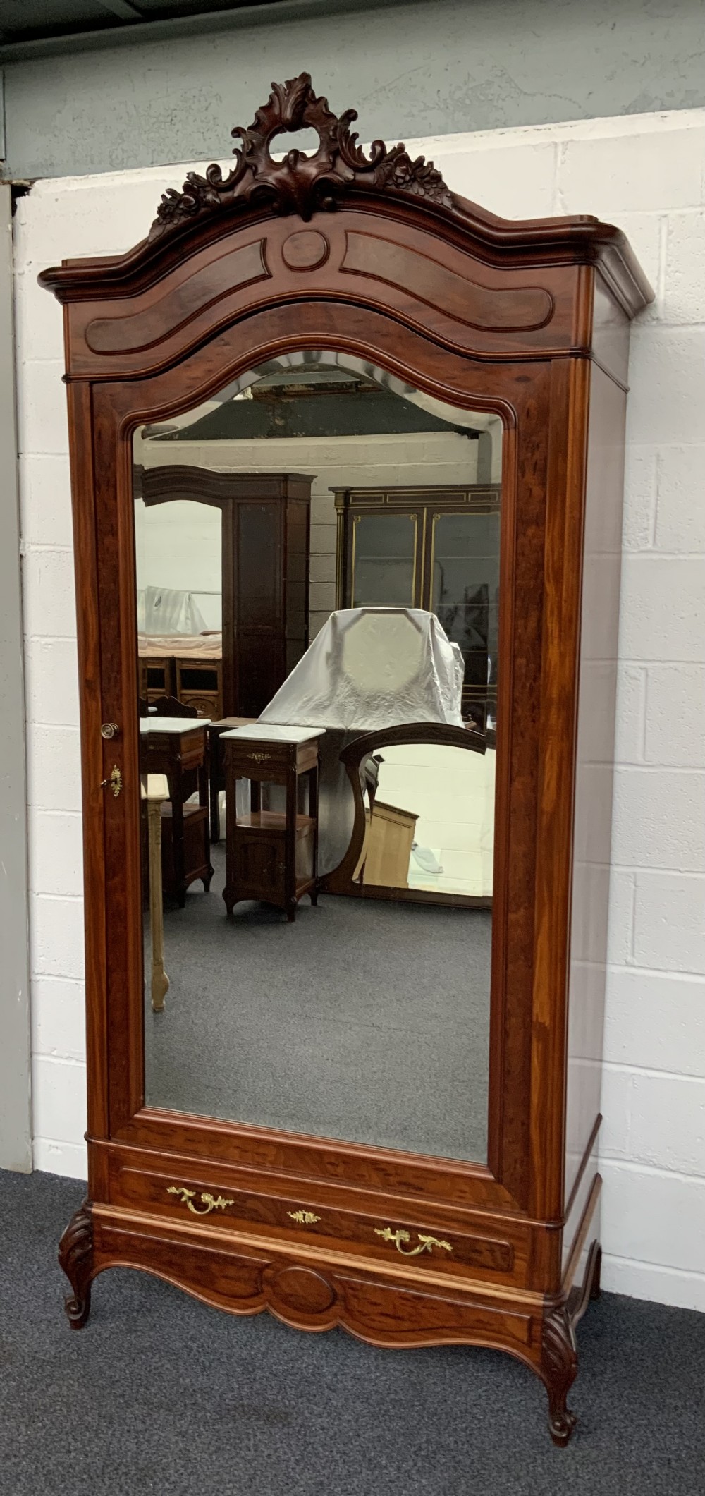 single french mahogany armoire