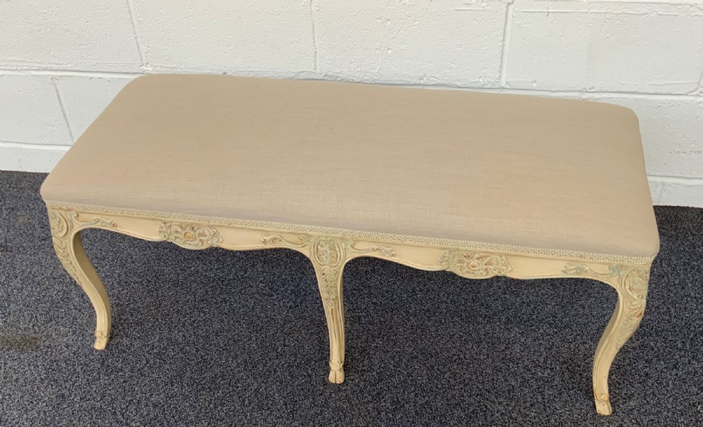 painted french stool